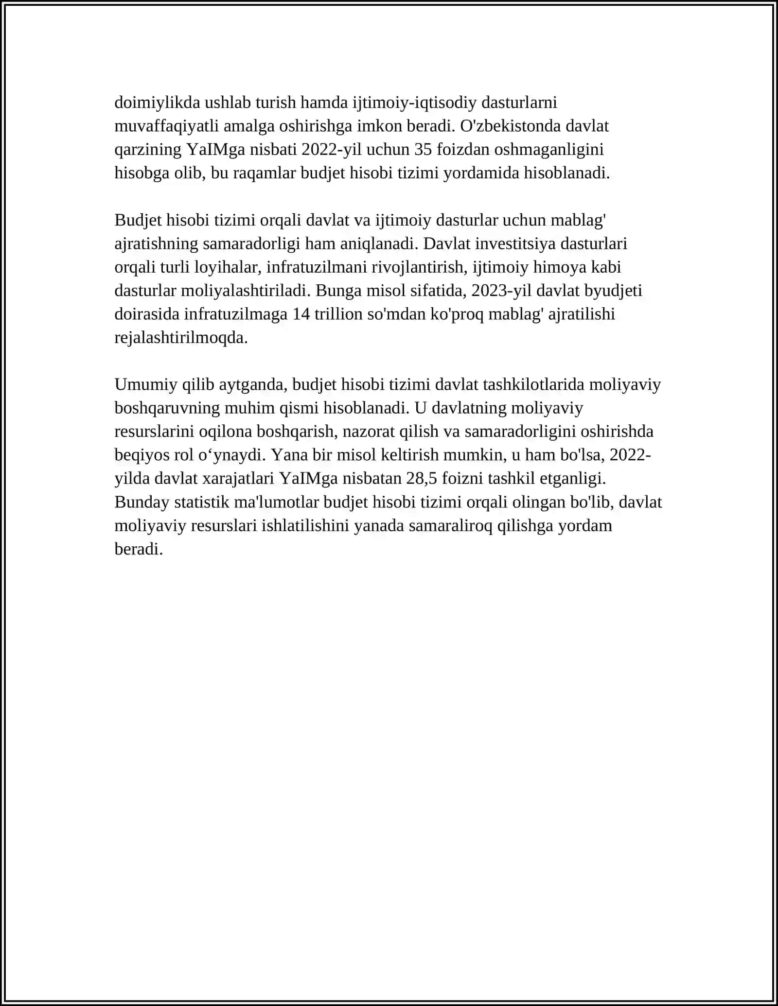 BUDJET TASHKILOTLARIDA BUDJET HISOBINING TASHKILIY-USLUBIY JIHATLARI 4