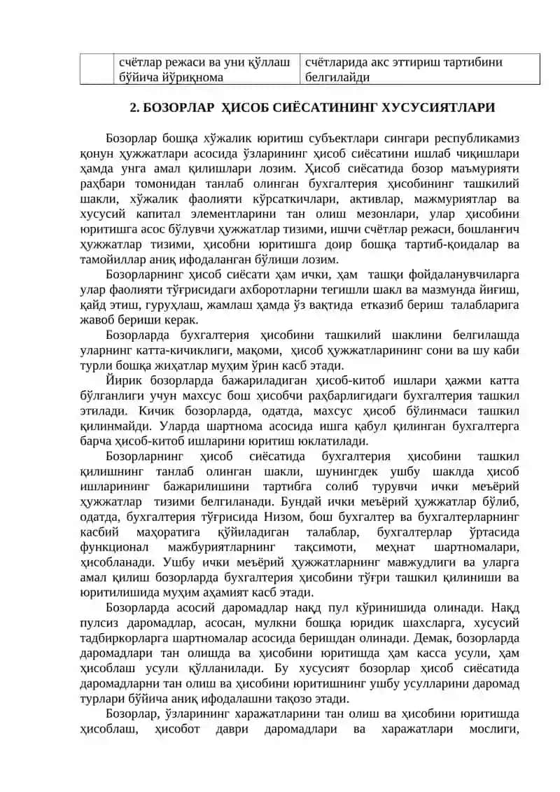 Деҳқон ва буюм бозорлари фаолиятининг моҳияти, аҳамияти, турлари ва ташкилий-ҳуқуқий асослари 4