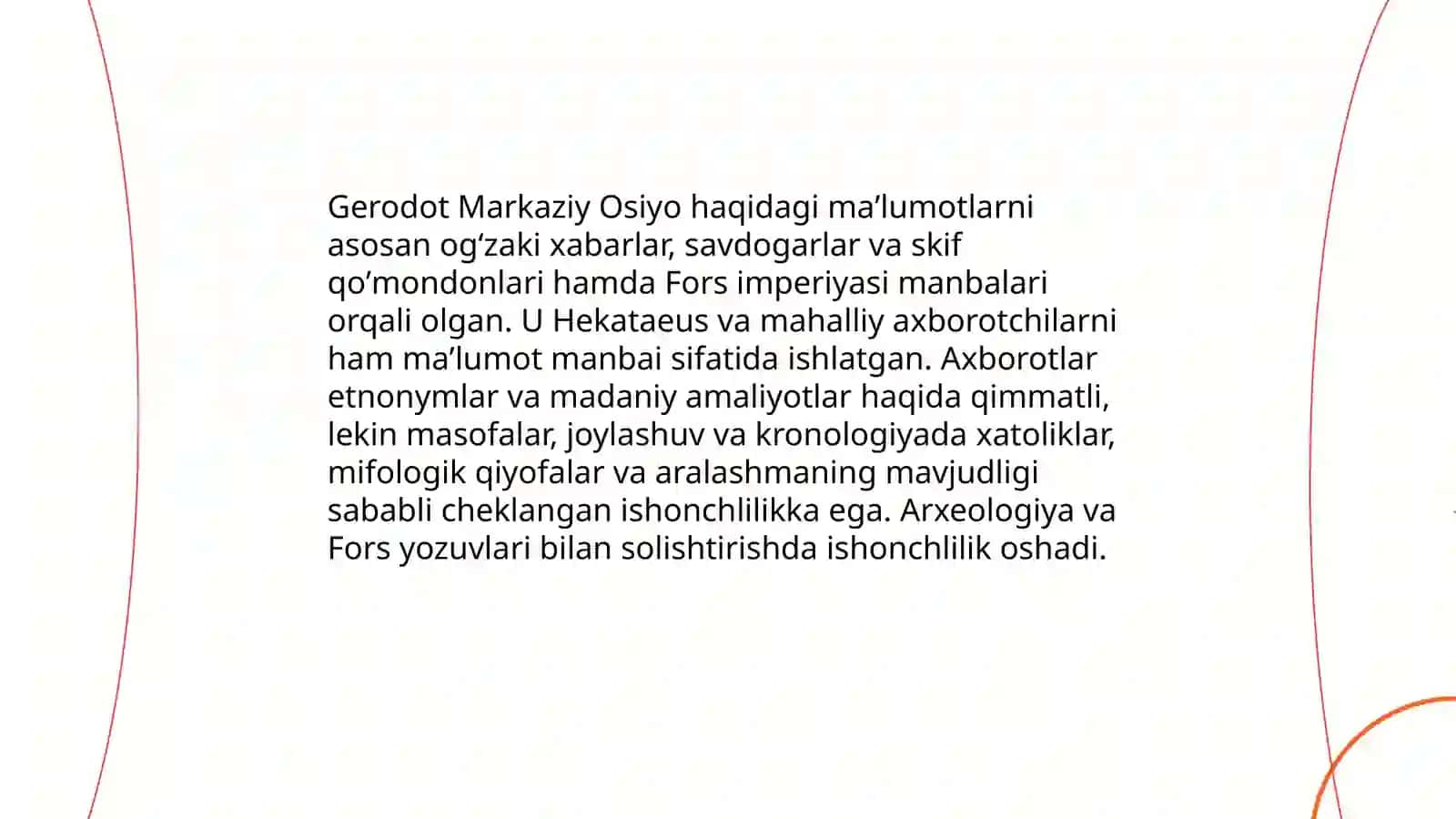 Gerodotning Tarixʼ asarini oʻrganish va unda Markaziy Osiyo tarixiga oid malumotlar 4