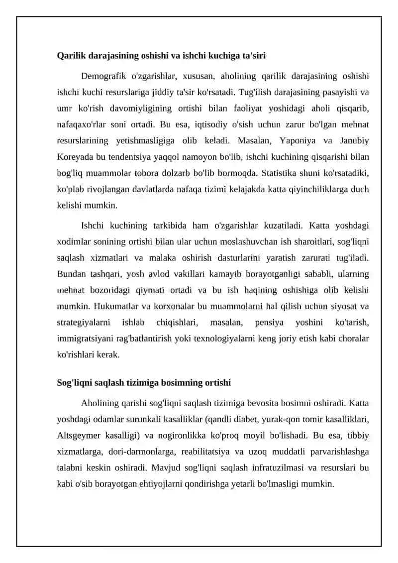 Uzoq Umr Koʻrish Muammolari 4