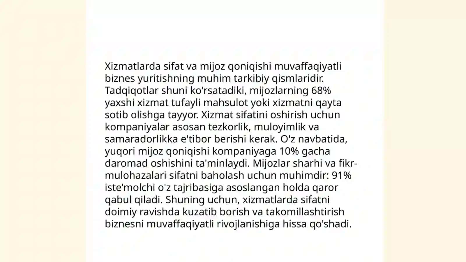 Xizmatlar marketingi va ularning xususiyatlari 4
