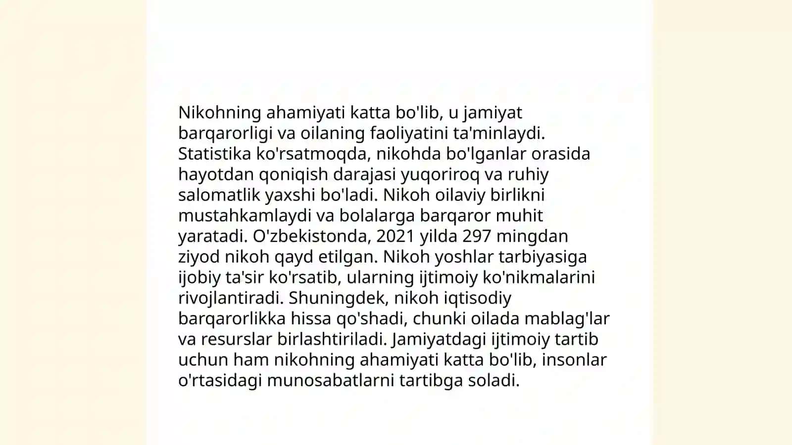 Shayx Muhammad Sodiq Muhammad Yusufning “Baxtiyor oila” asarida islom qadriyatlarining talqin etilishi haqida 4