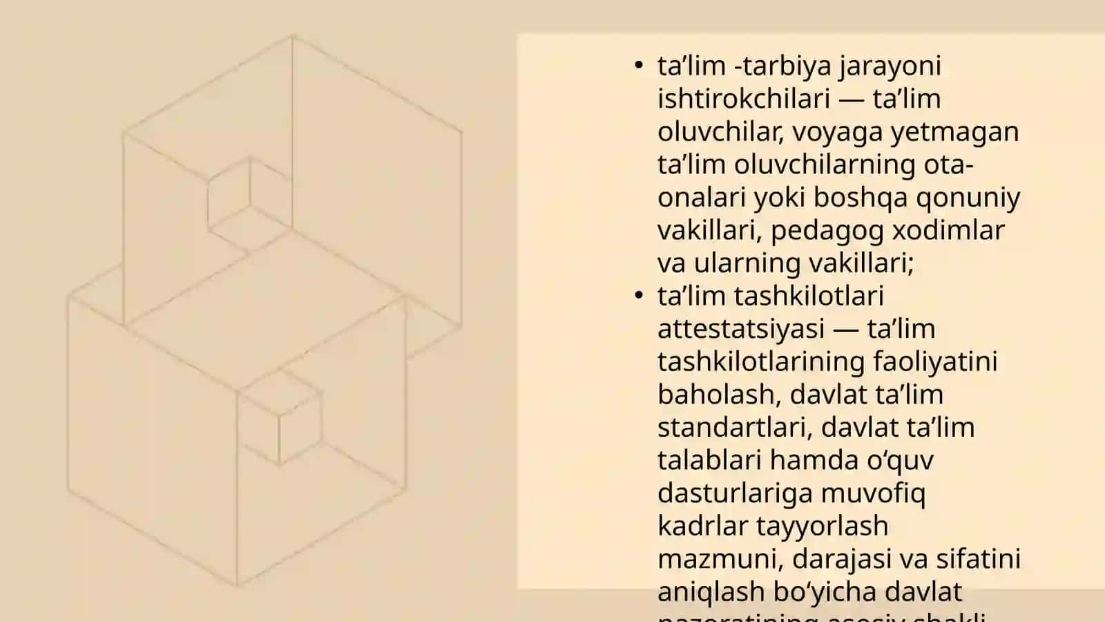 O'ZBEKISTON RESPUBLIKASIDA TA'LIM SOHASIDA AMALGA OSHIRILGAN ISLOHOTLAR. 4