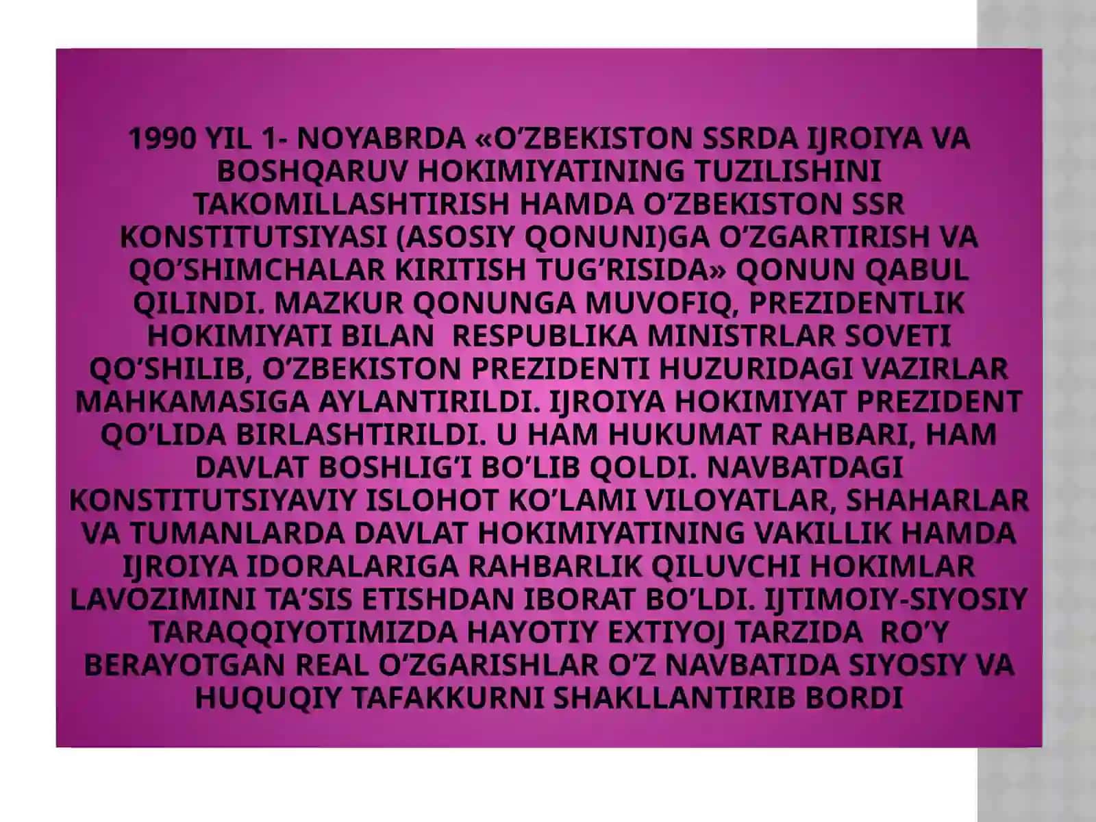 O’zbekiston Respublikasi Mustaqillak deklaratsiyasi 4