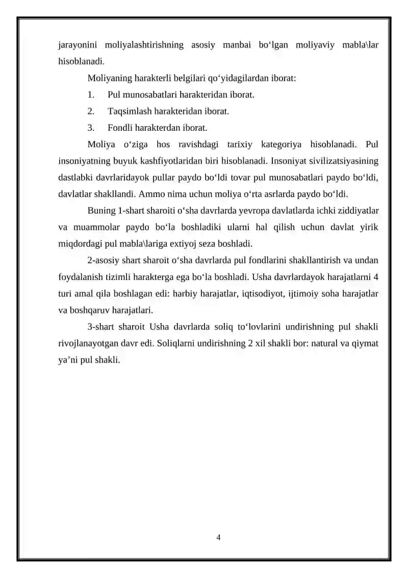 Oʻzbekistonda Moliya Tizimini Takomillashtrish Masalalari 4