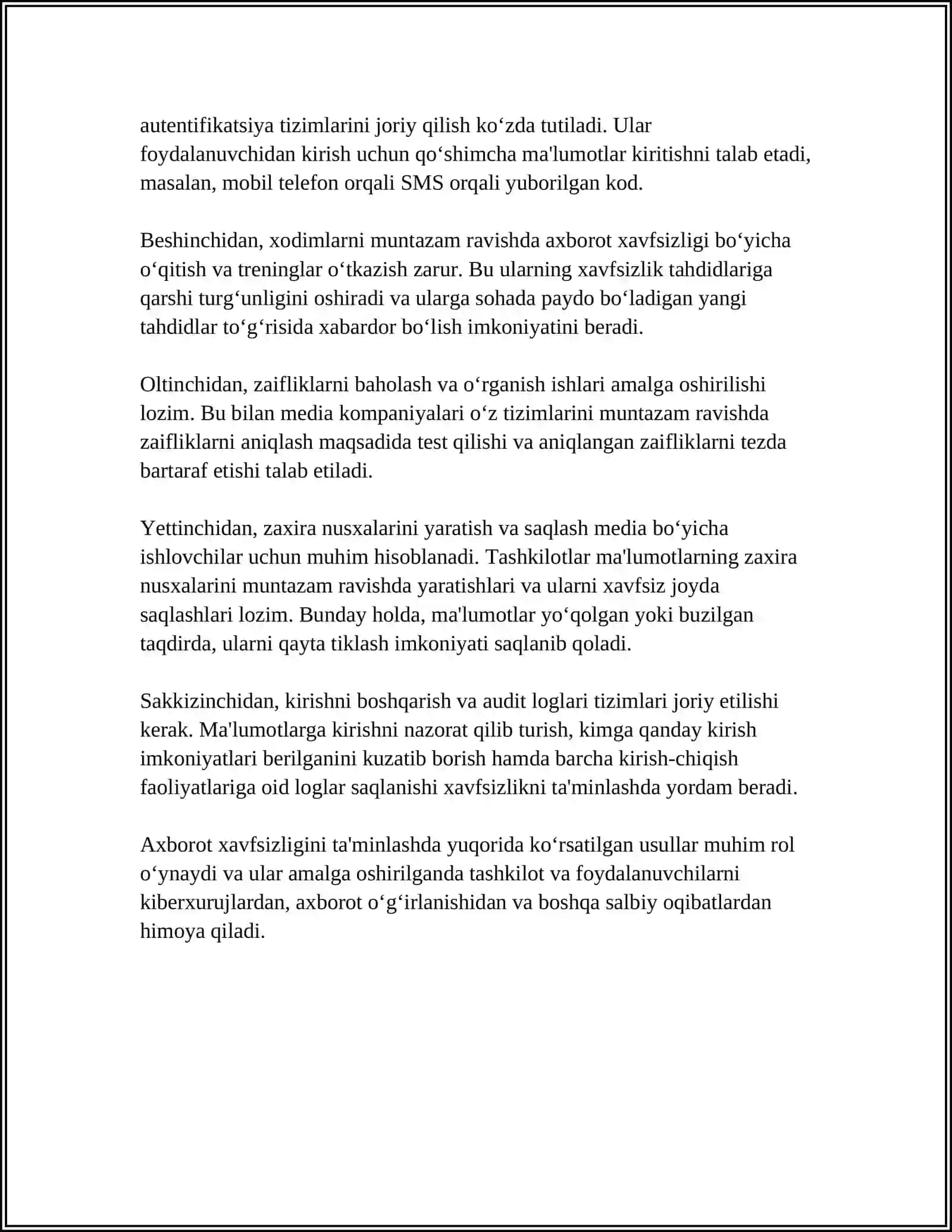 MEDIA VOSITALARIDA AXBOROT XAVFSIZLIGI 4