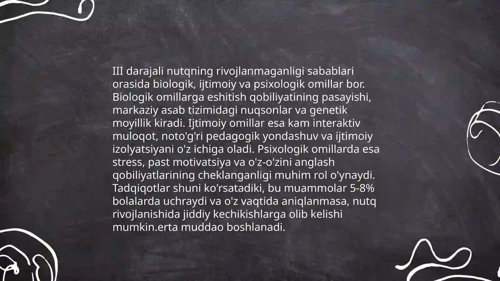Bolalarda III darajali nutqning to'liq rivolanmaganligi bilan olib boriladigan korrektsion-tarbiyaviy ishlar mazmuni 4