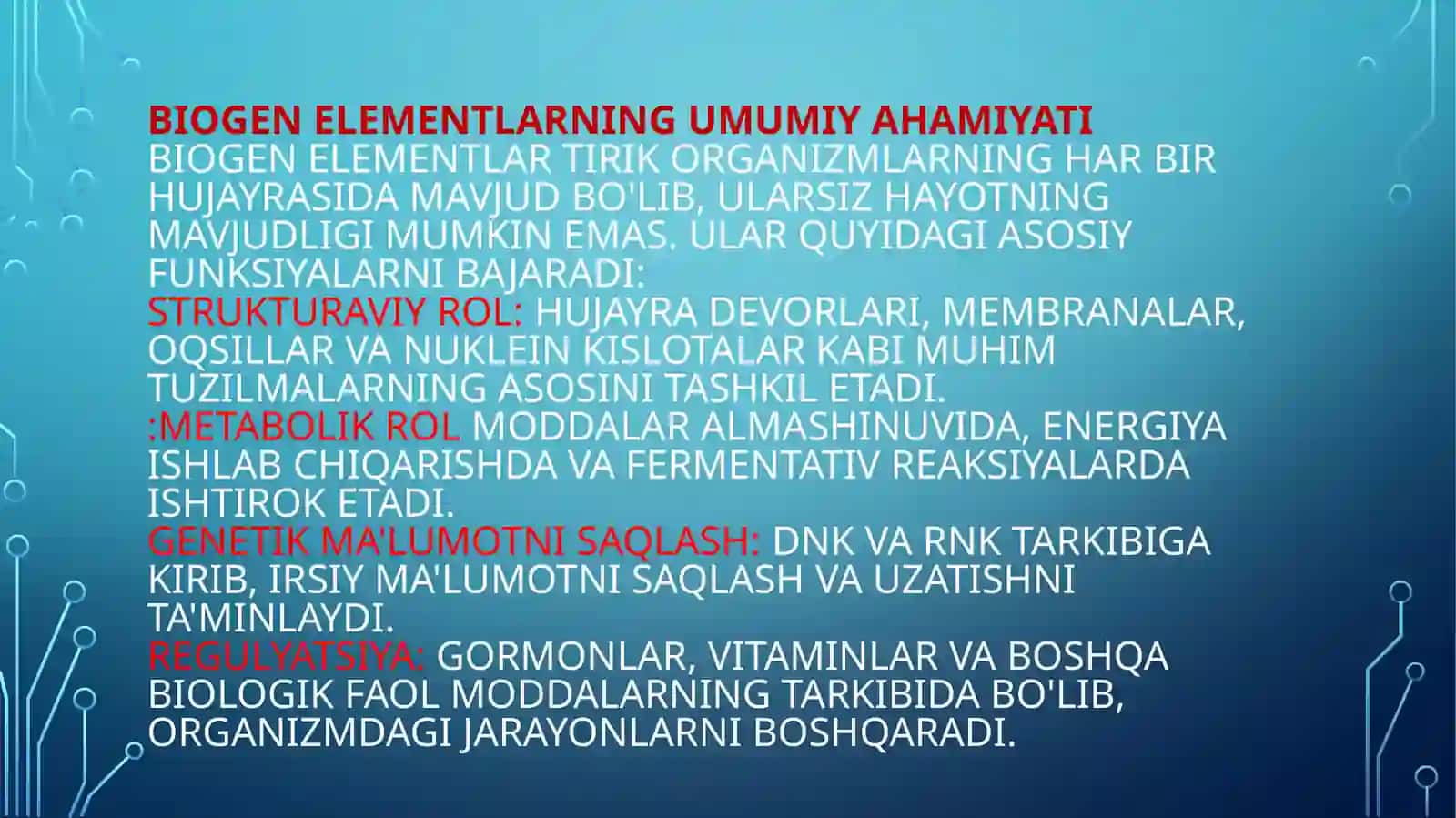 Biogenelementlar kimyosi 4