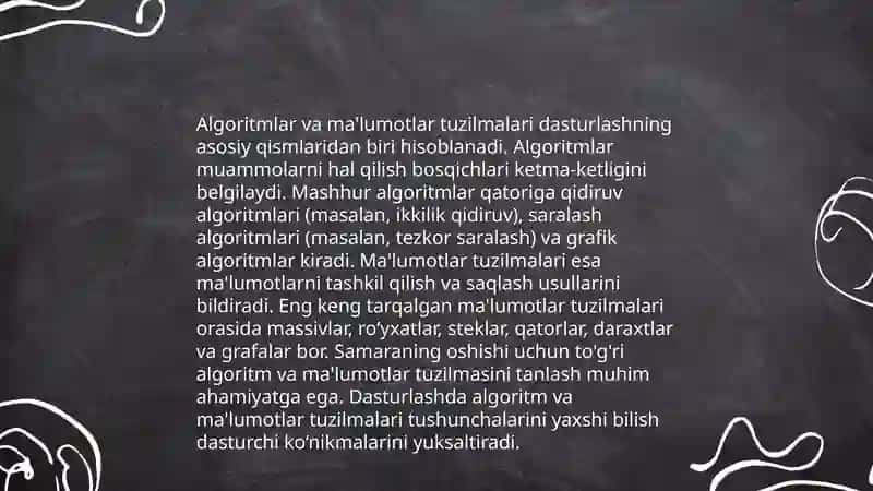 Dasturlash asoslari 4