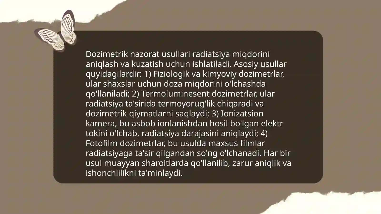 Sanitar-dozimetrik nazorat haqida talimot 4
