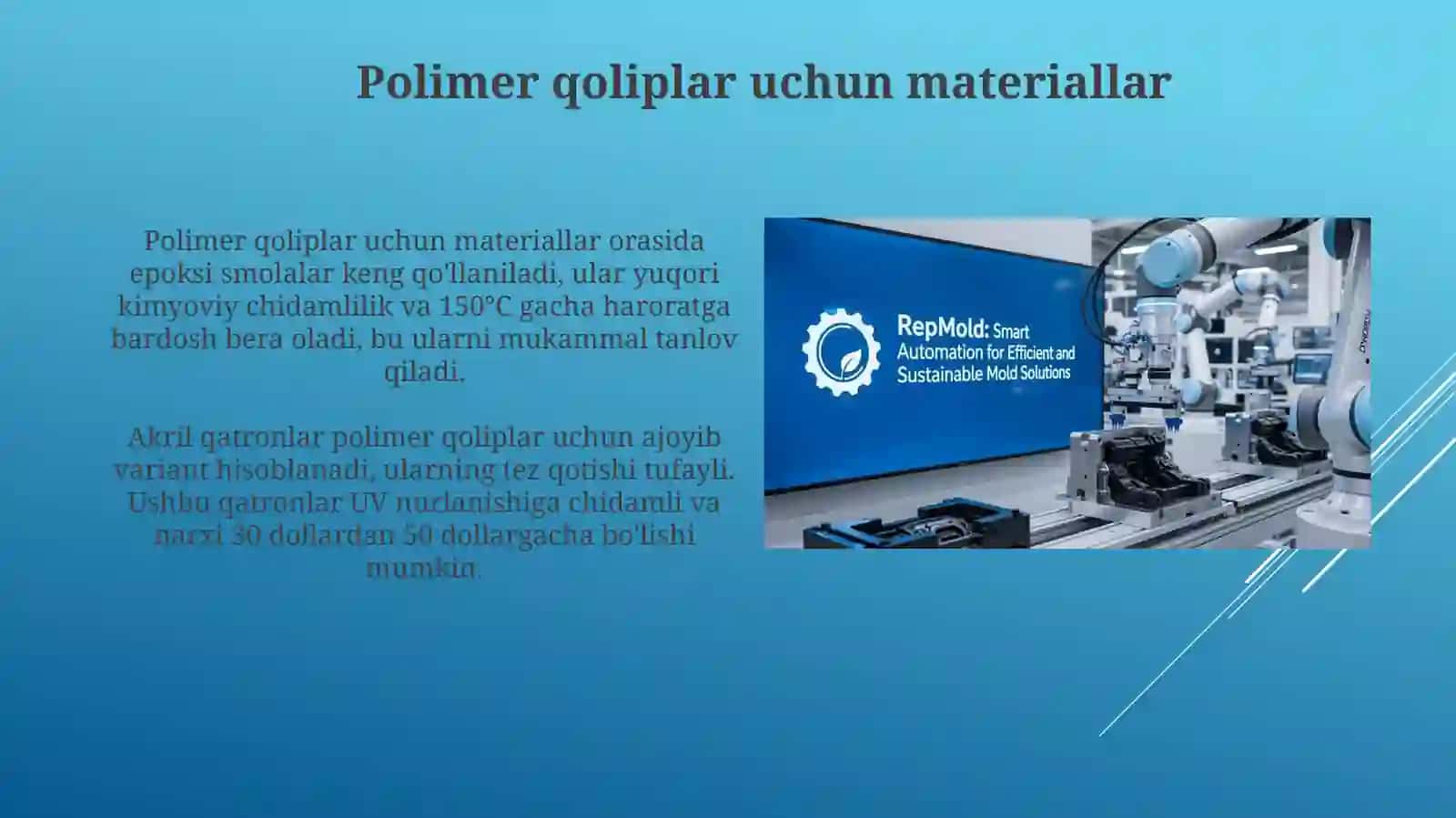 Zamonaviy qolip oluvchi xomashyolar tasnifi 4
