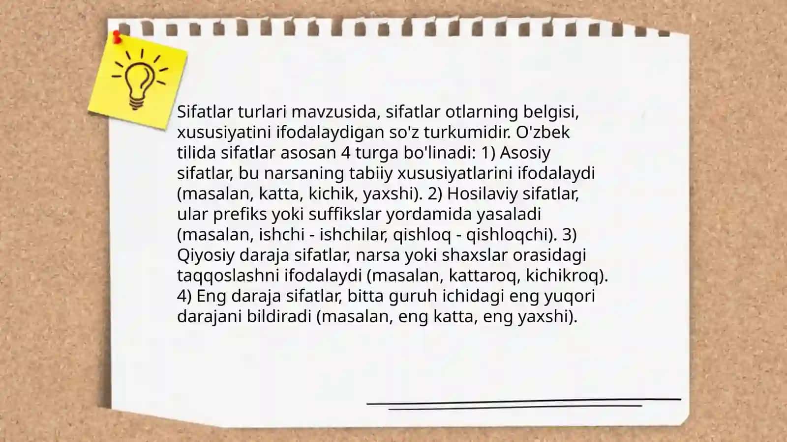 3-sinflarga ona tili darslarida sifat mavzusini o'rgatish 4