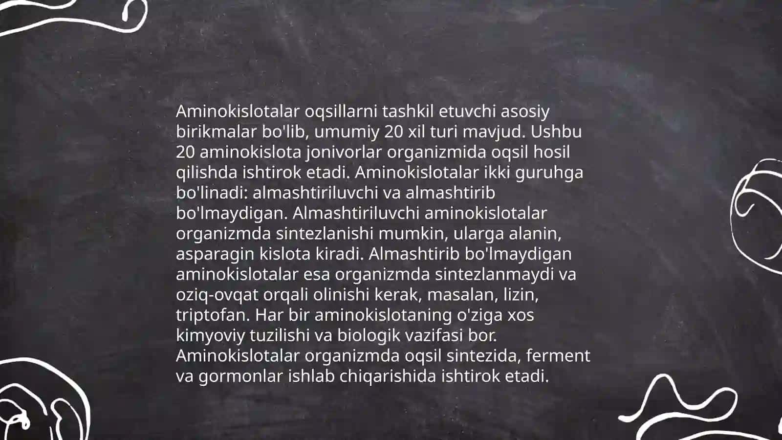 Oqsillar va peptidlarlarning tarkibini aniqlash va tamoyillari 4