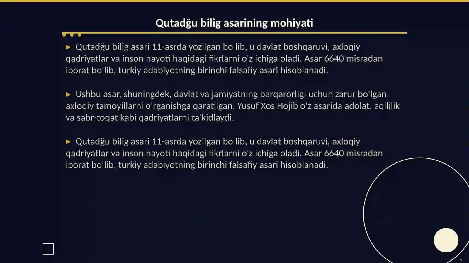 Qutadğu bilig 4