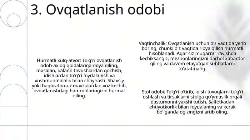 Ijtimoiy Odoblar 4