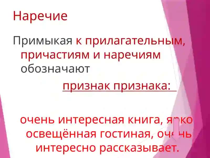 Наречие как часть речи 4