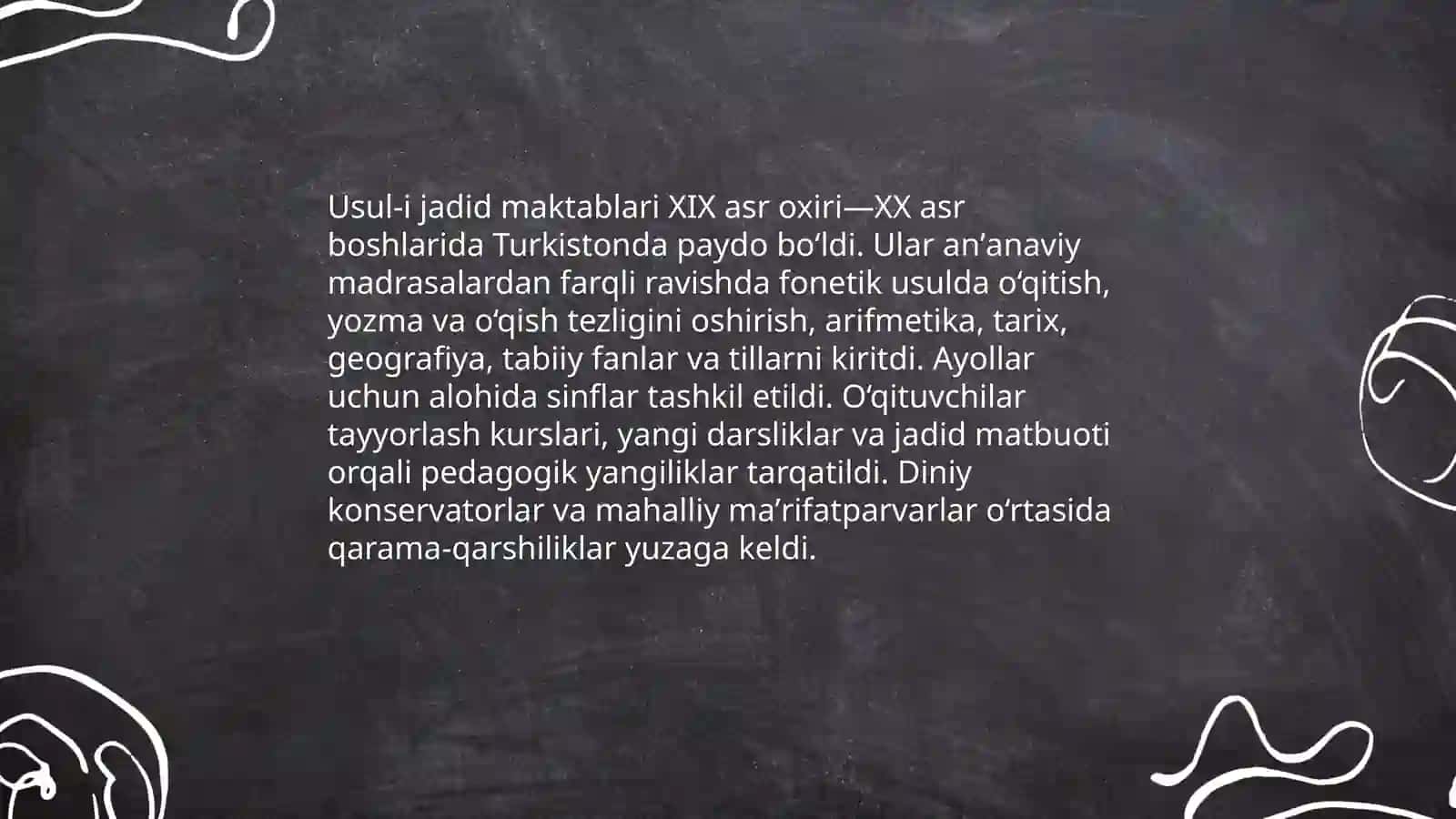 An'anaviy maktab va madrasa tizimi: tashkiloti va oʻquv dasturlari 4