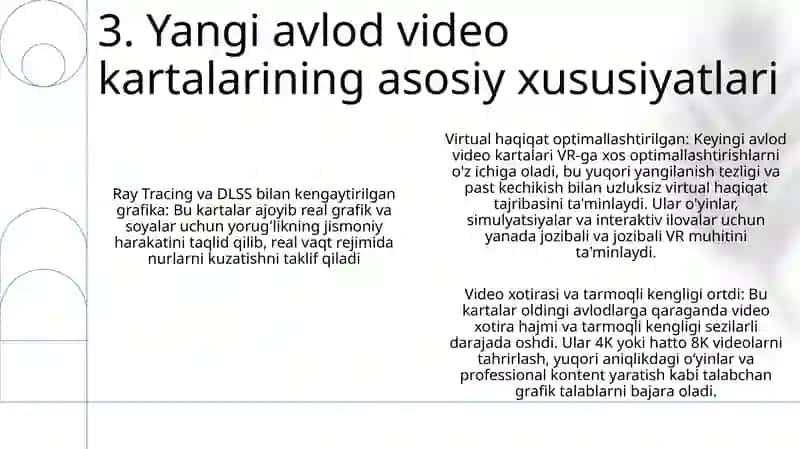 Yangi Avlod Vedio Ovoz Va Tarmoq Kartalari Bilan Tanishish, Ularni OʻRnatish Va Sozlashni OʻRganish 4