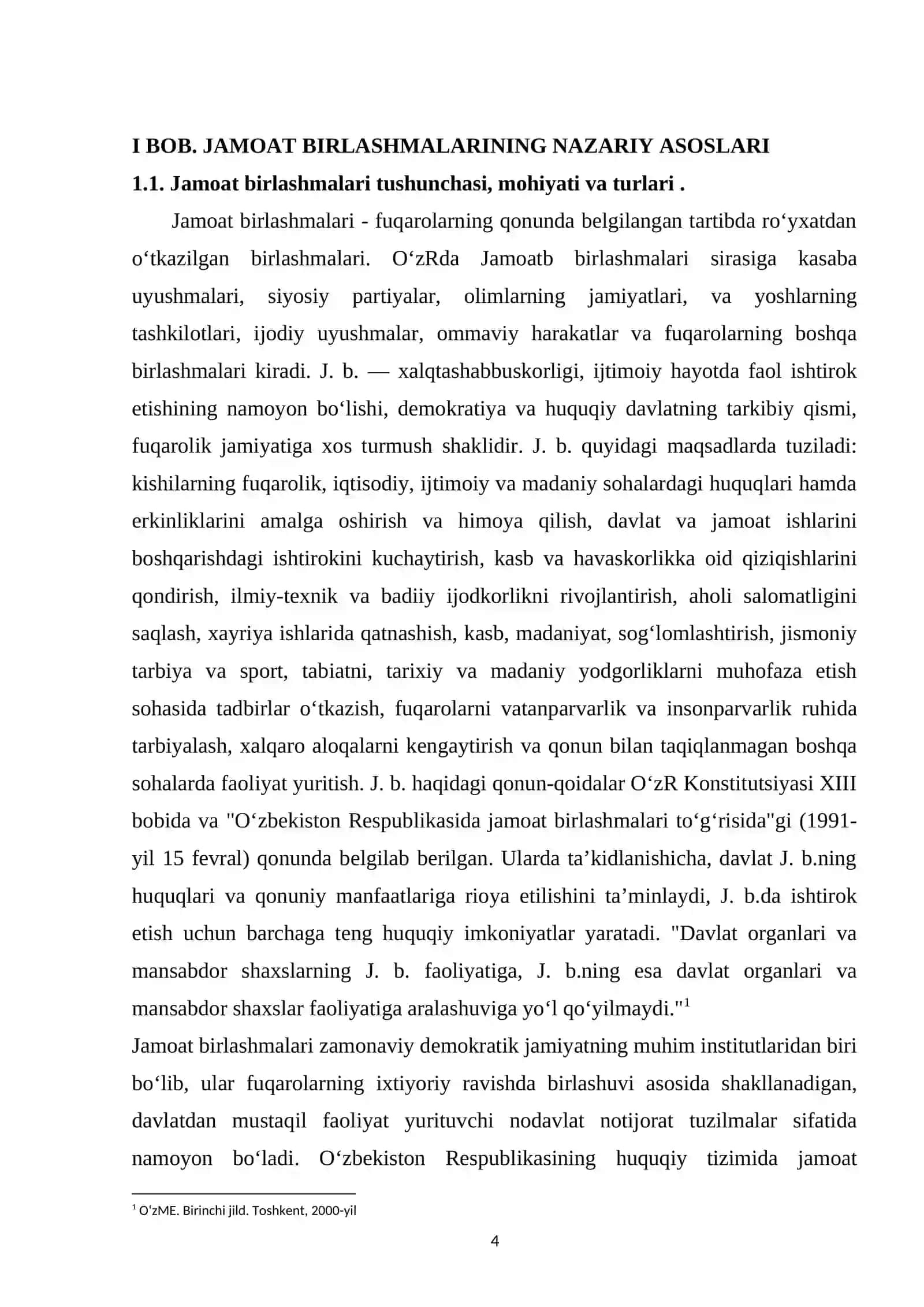 Jamoat birlashmalari tushunchasi va ularning ma’muriy-huquqiy holati 4