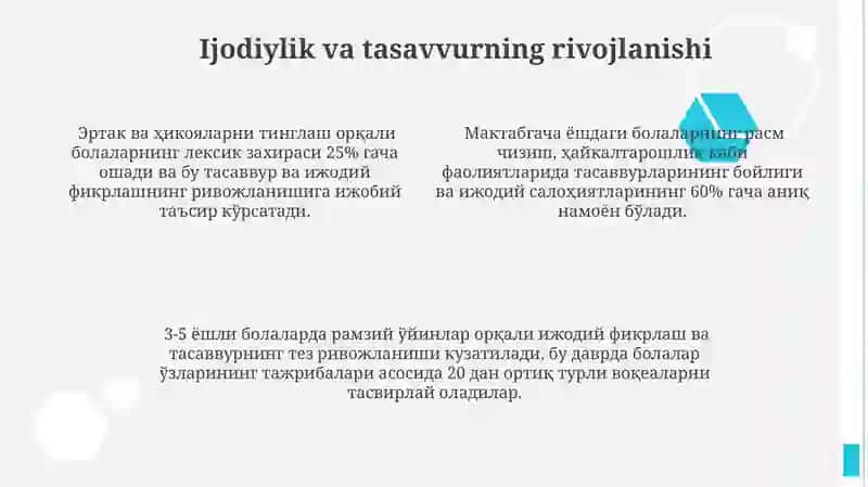 Boğcha yoshidagi bola bilish jaryonlarining rivojlanishi 4