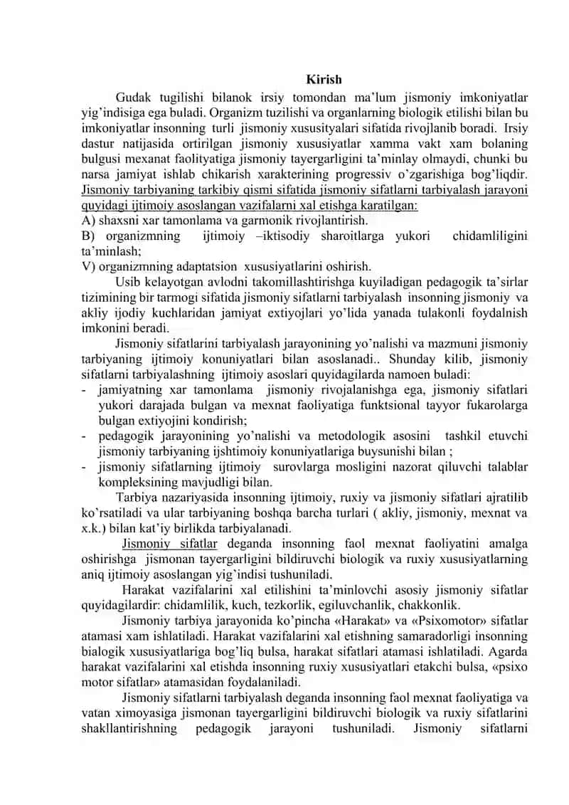 Jismoniy Sifatlarni Tarbiyalash Metodikasi 4