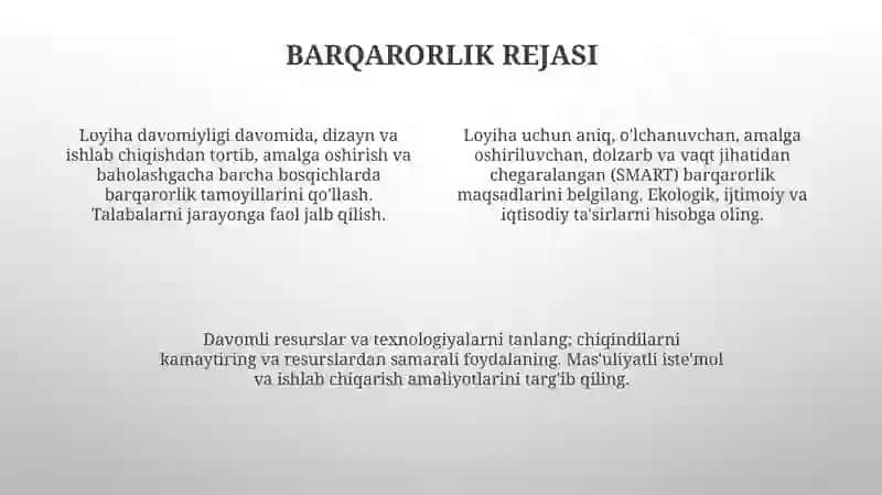 Ta'limiy faoliyat loyihasini tuzish 4