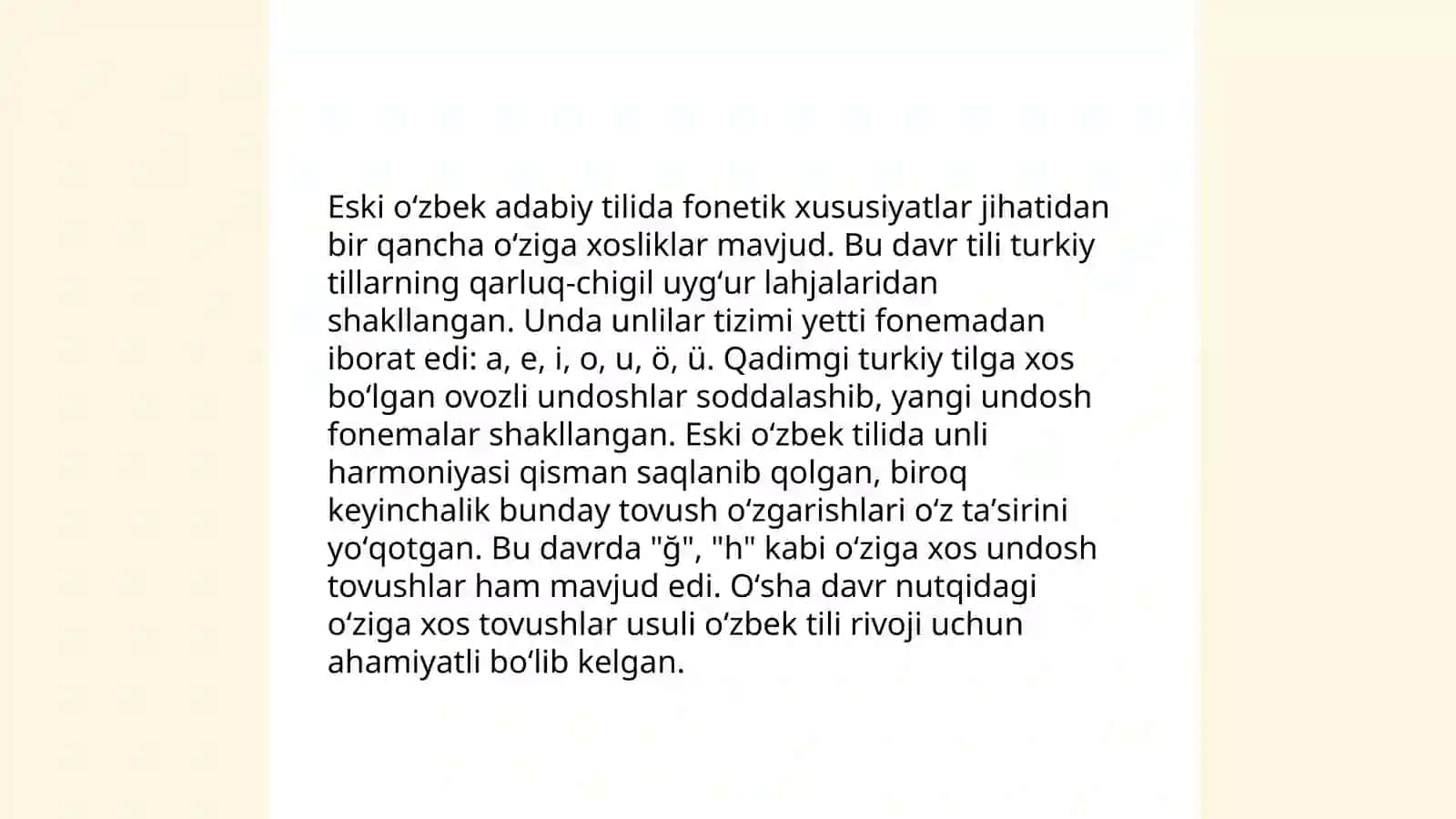 Eski oʻzbek adabiy tili va uning oʻziga xos xususiyatlari 4