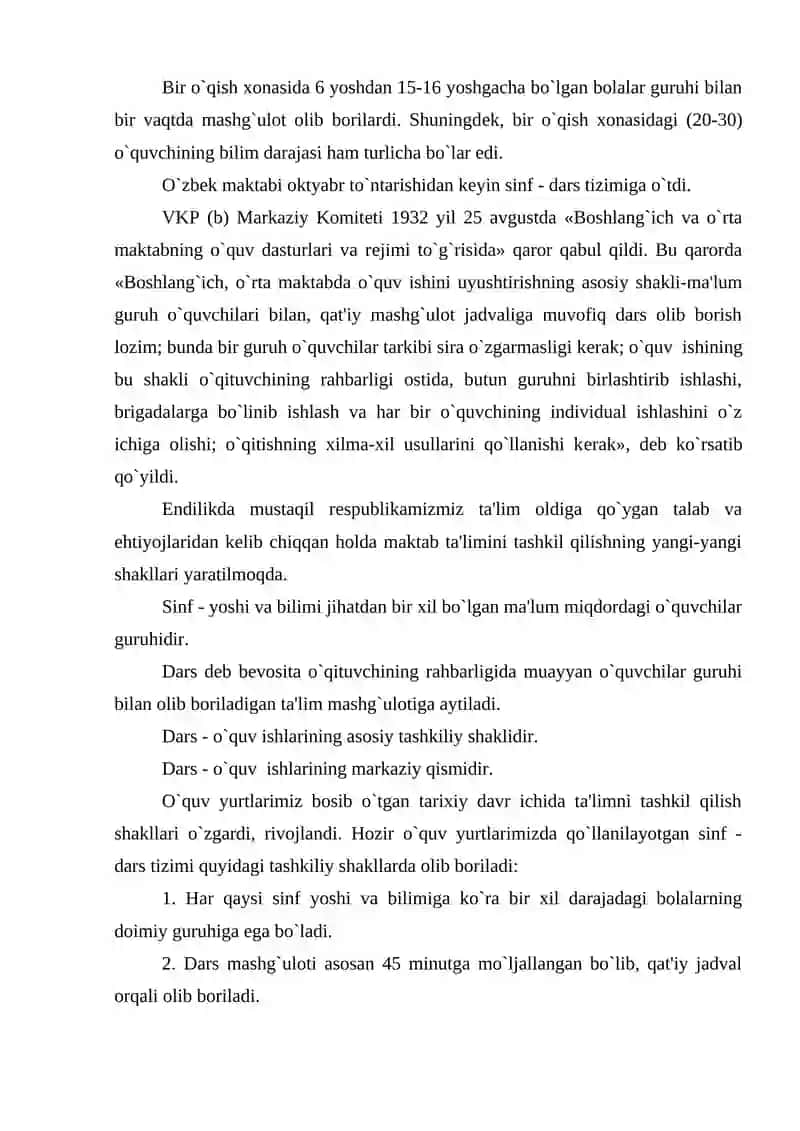 Ta'lim turi va ularning tashkil etish shakllari 4
