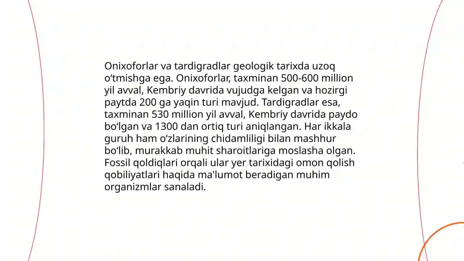Onychophora va Tardigrada tiplari 4