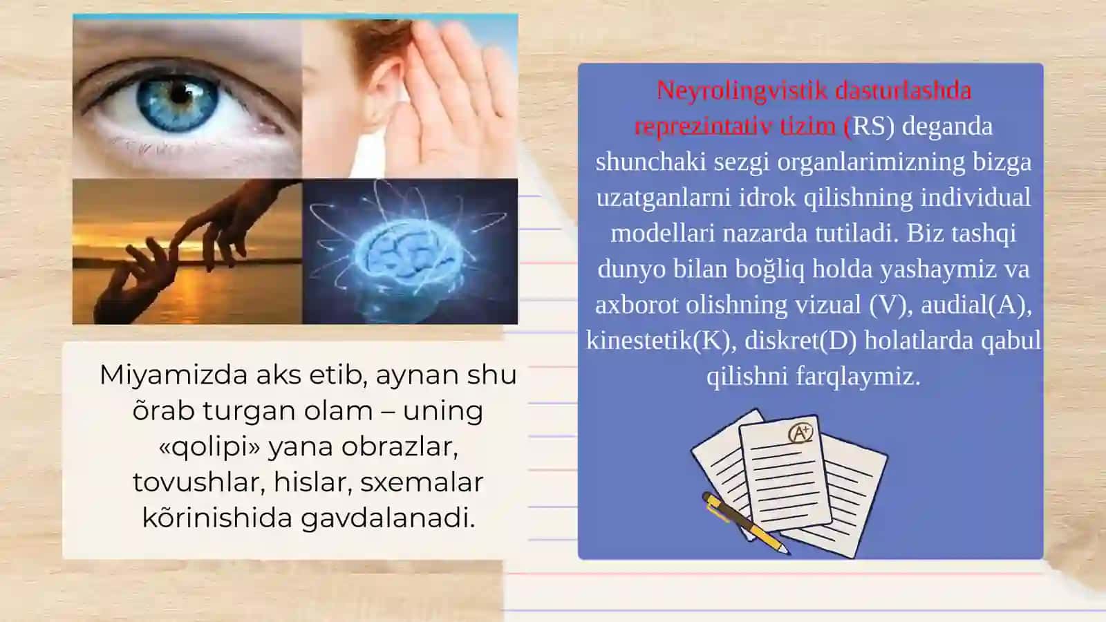 Reprezentativ tizimlar va muloqot jarayoni 4