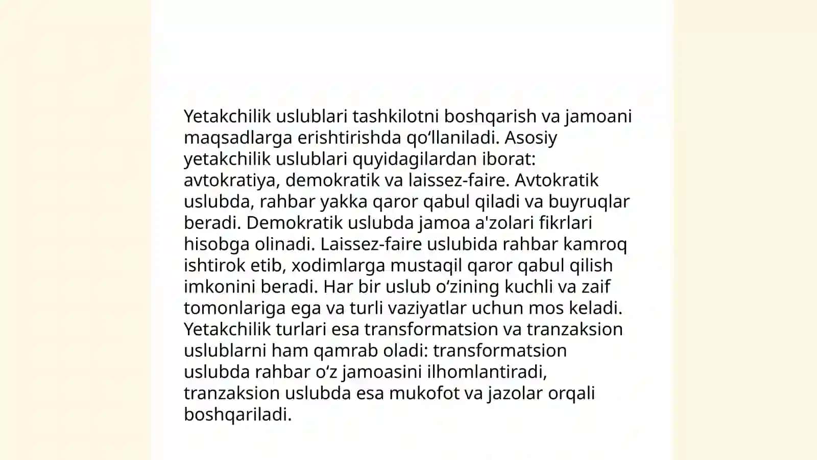 Inson Resurslarini boshqarishda yetakchilik 4