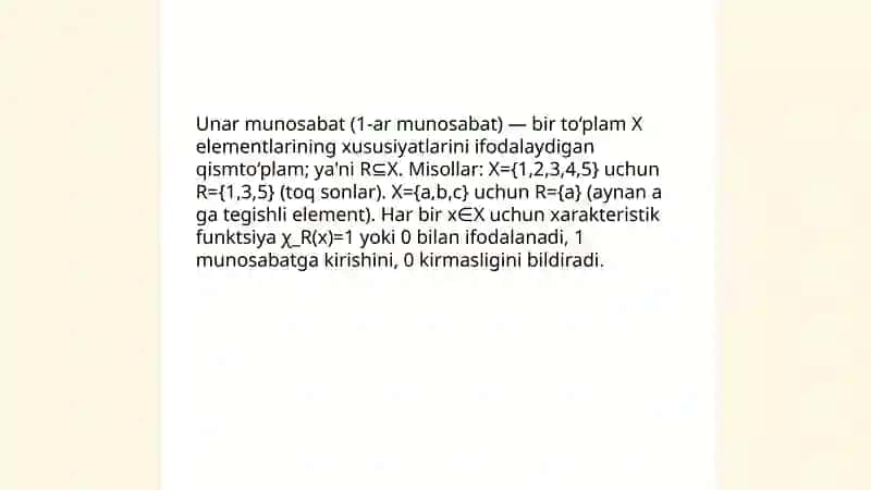 To‘plamlarda Munosabat Tushunchasi 4