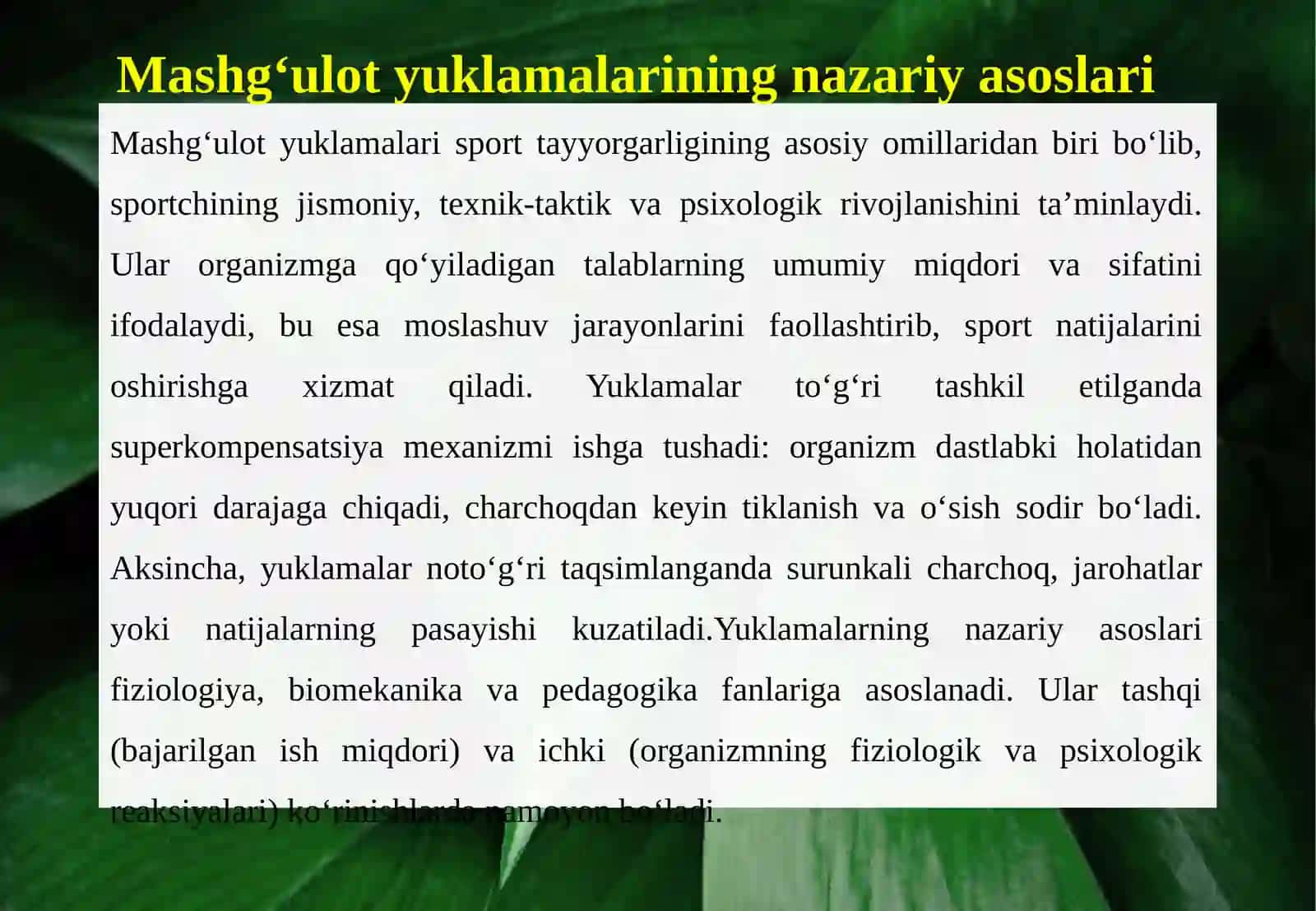 Kurash damash g‘ulotyuklamalarini nazorat va tahlil qilish 4
