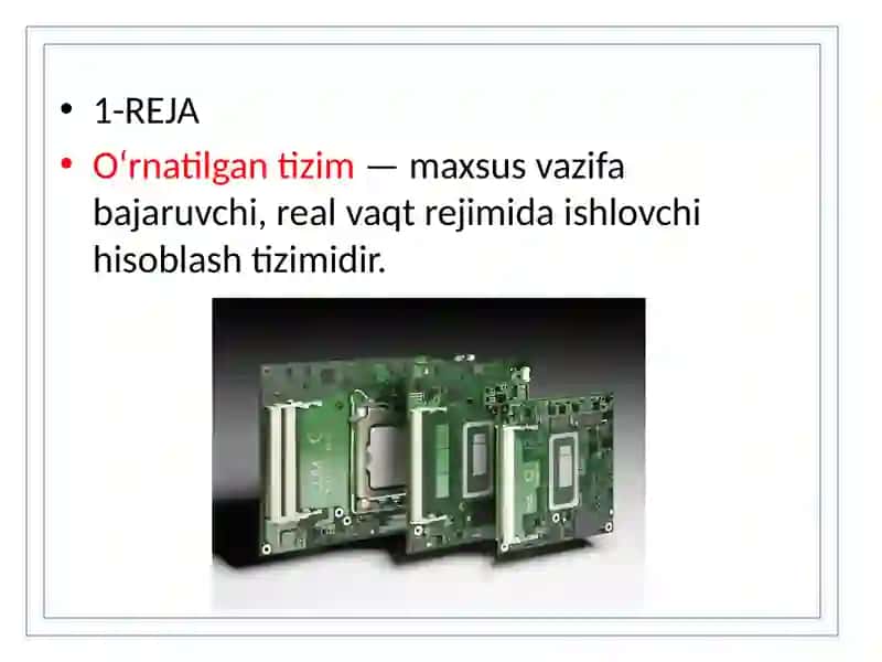O‘rnatilgan tizimlarda taqsimlangan va parallel ishlov berish texnologiyalari 4