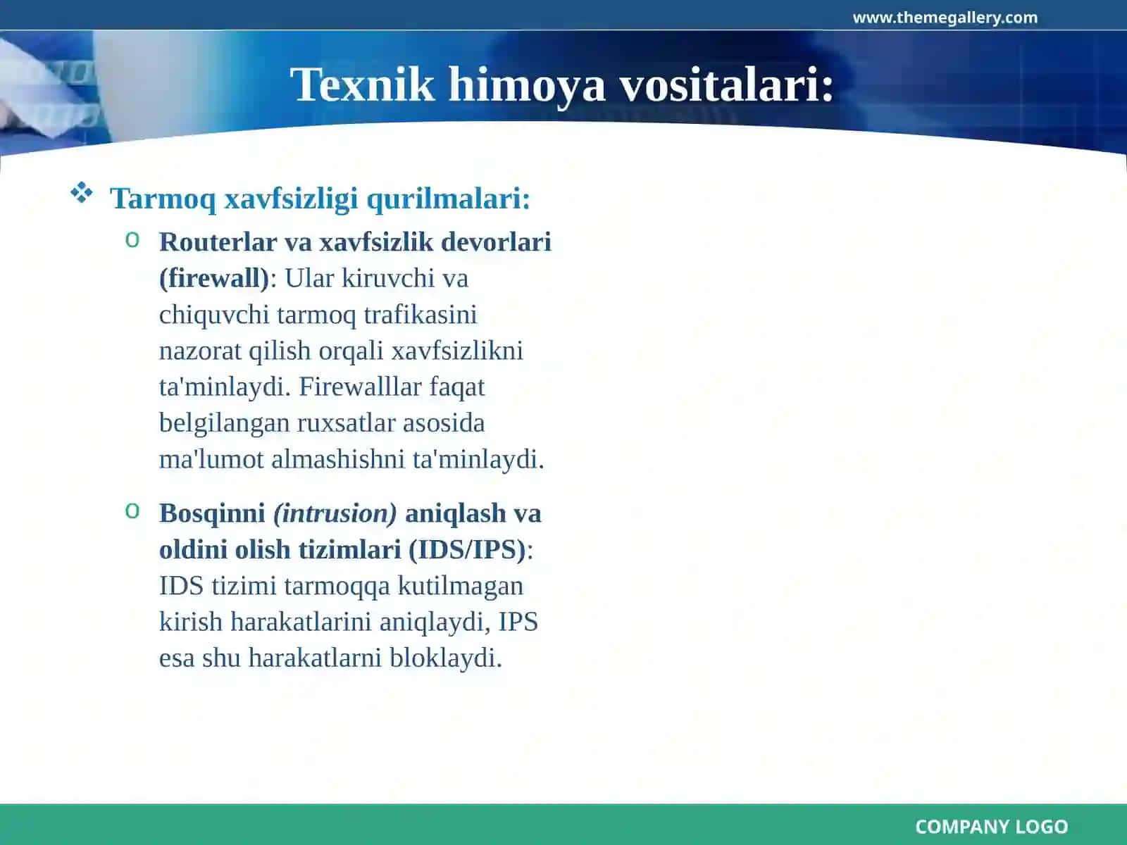 Axborotlarni himoyalash texnik va dasturiy ta’minoti 4