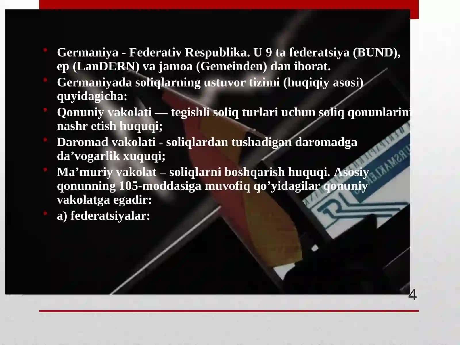 GЕRMАNIYAFЕDЕRАTIV RЕSPUBLIKАSIDА SOLIQTIZIMI 4