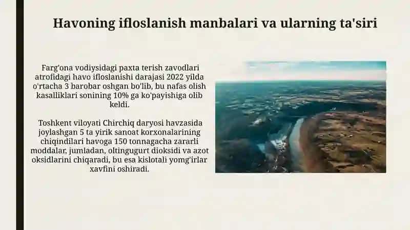 Atmosferada yoĝinlarining daryo havzasi bo'yicha taqsimlanishi 4