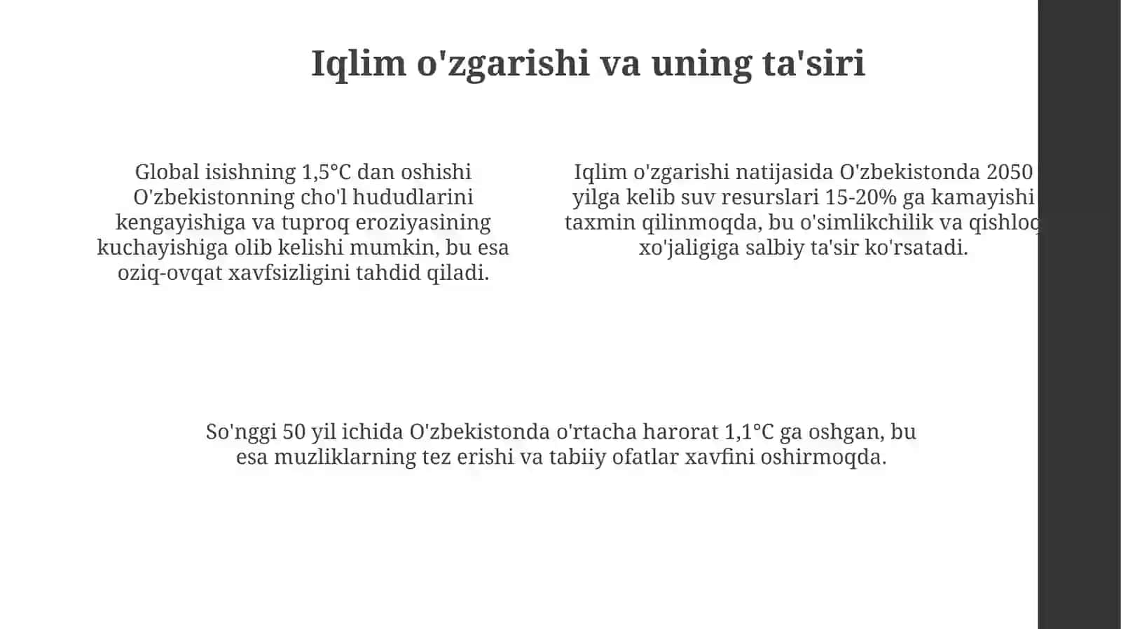 Ekologik xavfsizik va barqaror rivojlanish 4