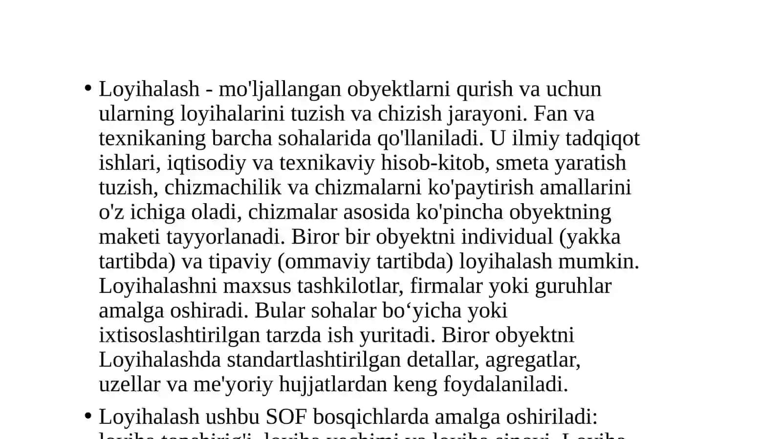 Texnalogik jarayonlarni avtomatlashtirilgan loyihalash asoslari 4