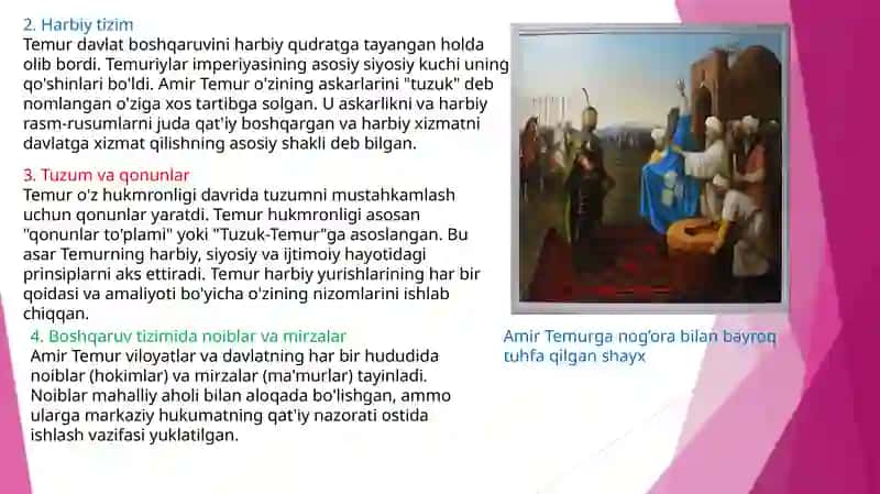 Amir Temur va Temuriylar davrida O'rta Osiyo tarixiy geografiyasi 4