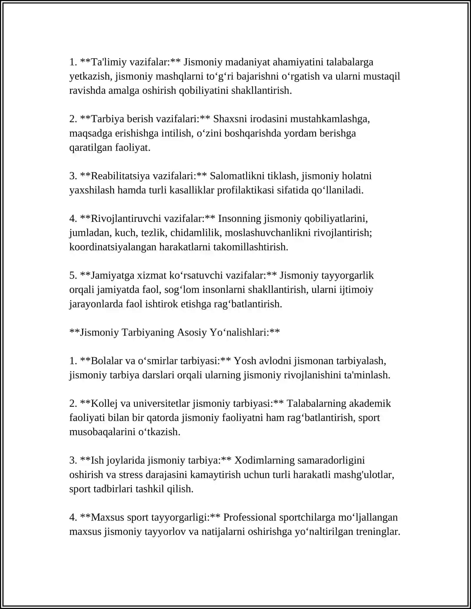 Jismoniy va Estetik Tarbiya 4