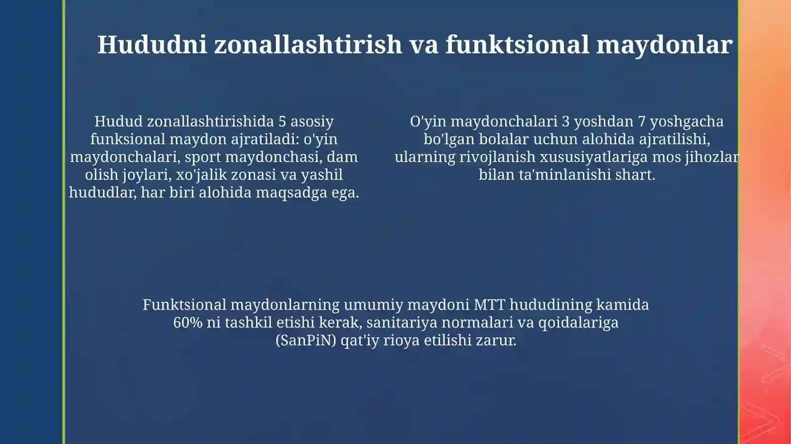 MTTda yer maydonchasini tashkil etish va uni rejalashtirish 4