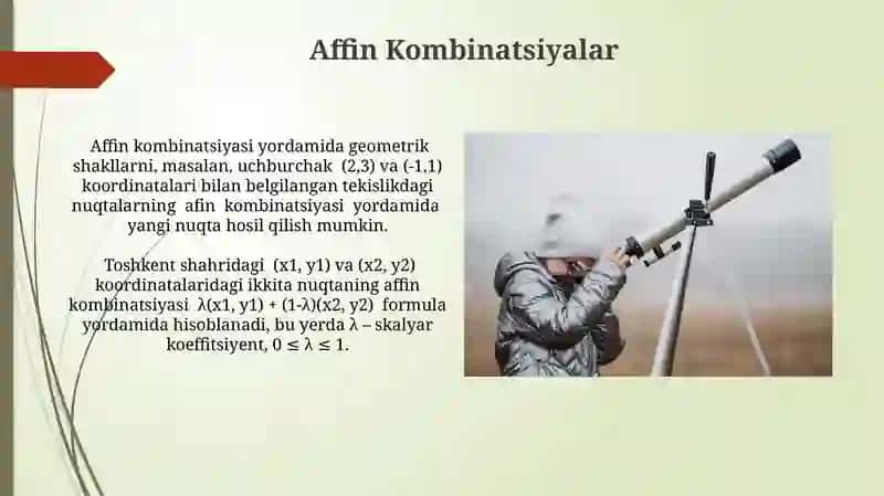 Affin fazo va Affinkoordinatalarsistemasi 4