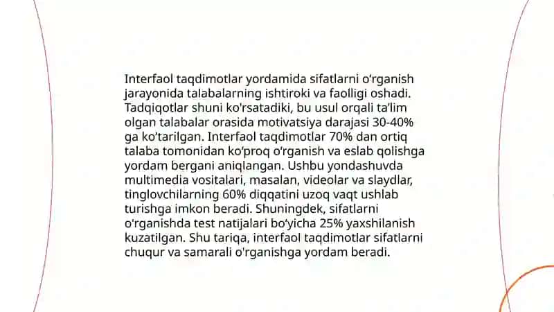 Sifat soʻz turkumini oʻrganishda interfaol usullarni qoʻllash 4