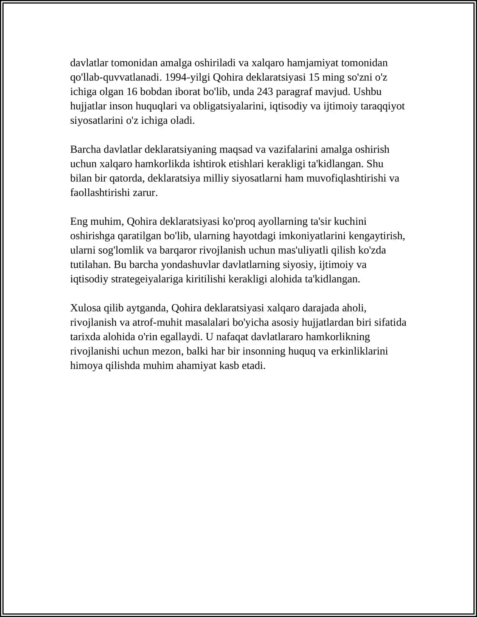 QOHIRA DEKLARATSIYASINING TARIXI VA MAZMUNI 4