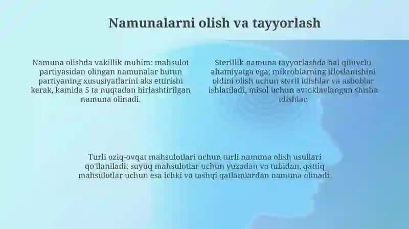 Oziq ovqat mahsulotlarining gigiyenik tekshirish ekspertizasi 4