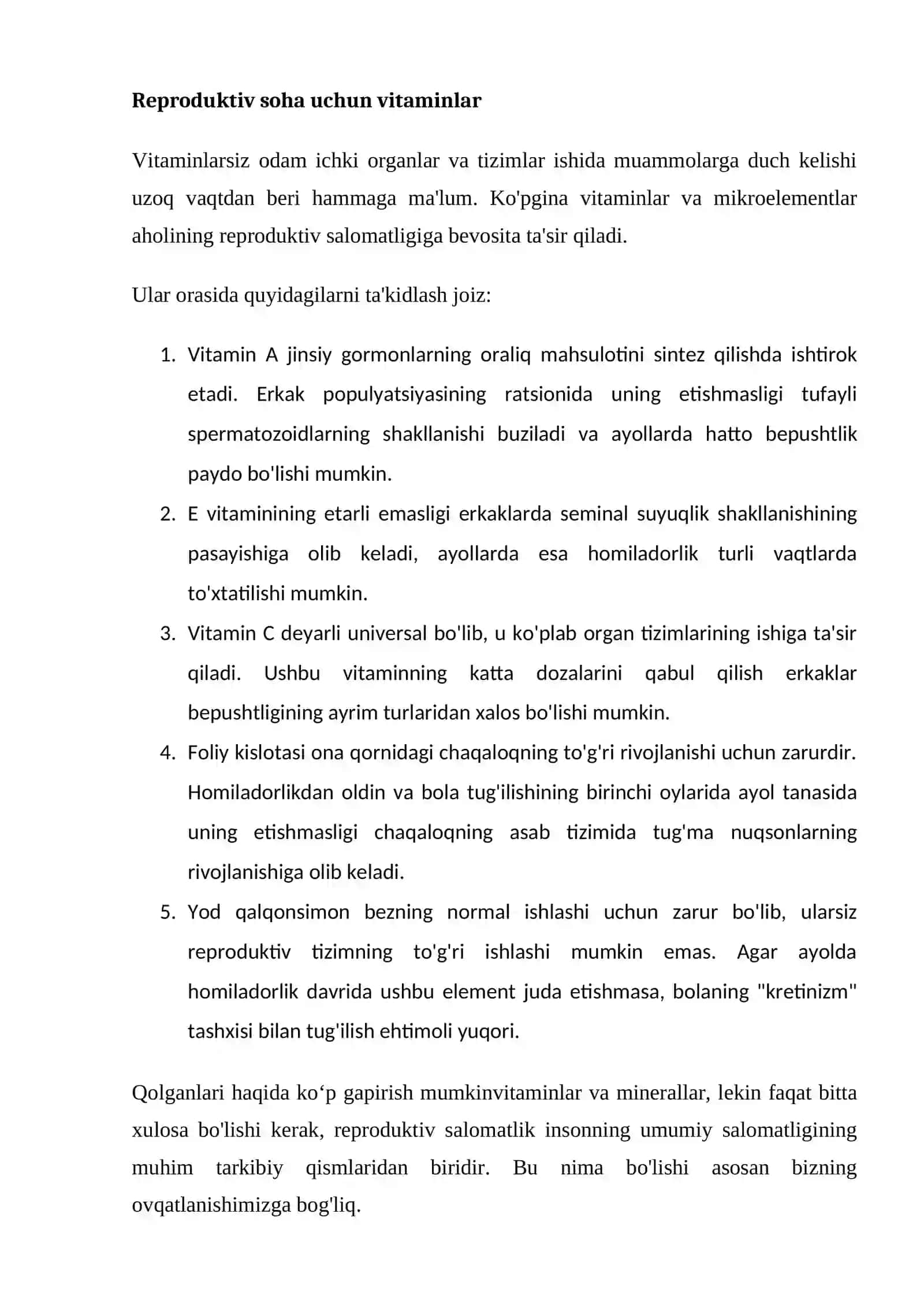 REPRODUKTIV SALOMATLIK HAQIDA TUSHUNCHA 4