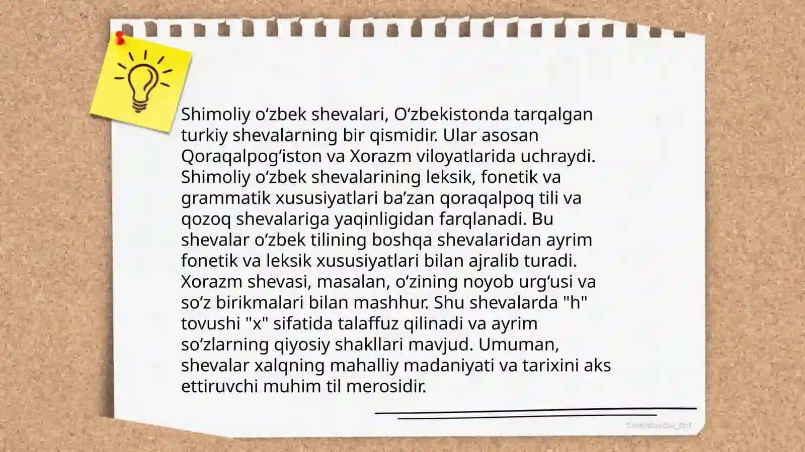 O'zbek shevalarining tasnifi. Lingvistik geografiya 4
