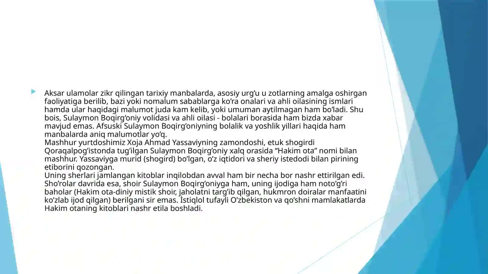Hakim Sulaymon otahikmatlar 4