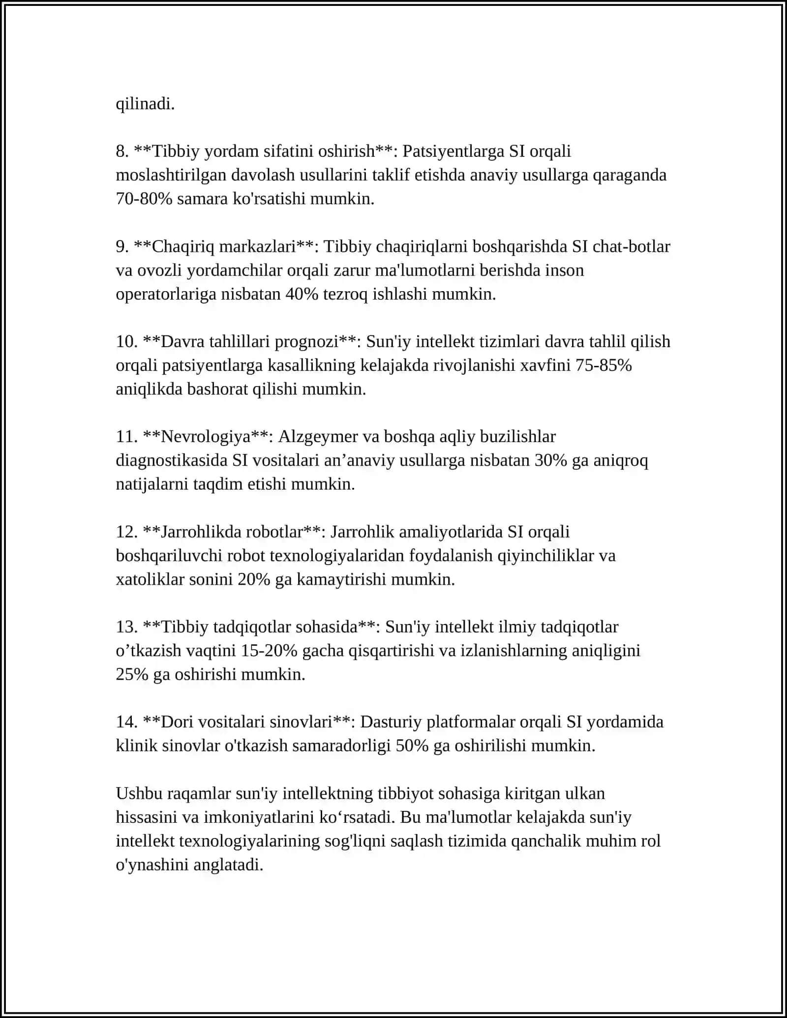 ZAMONAVIY TIBBIYOT TEXNOLOGIYALARI 4